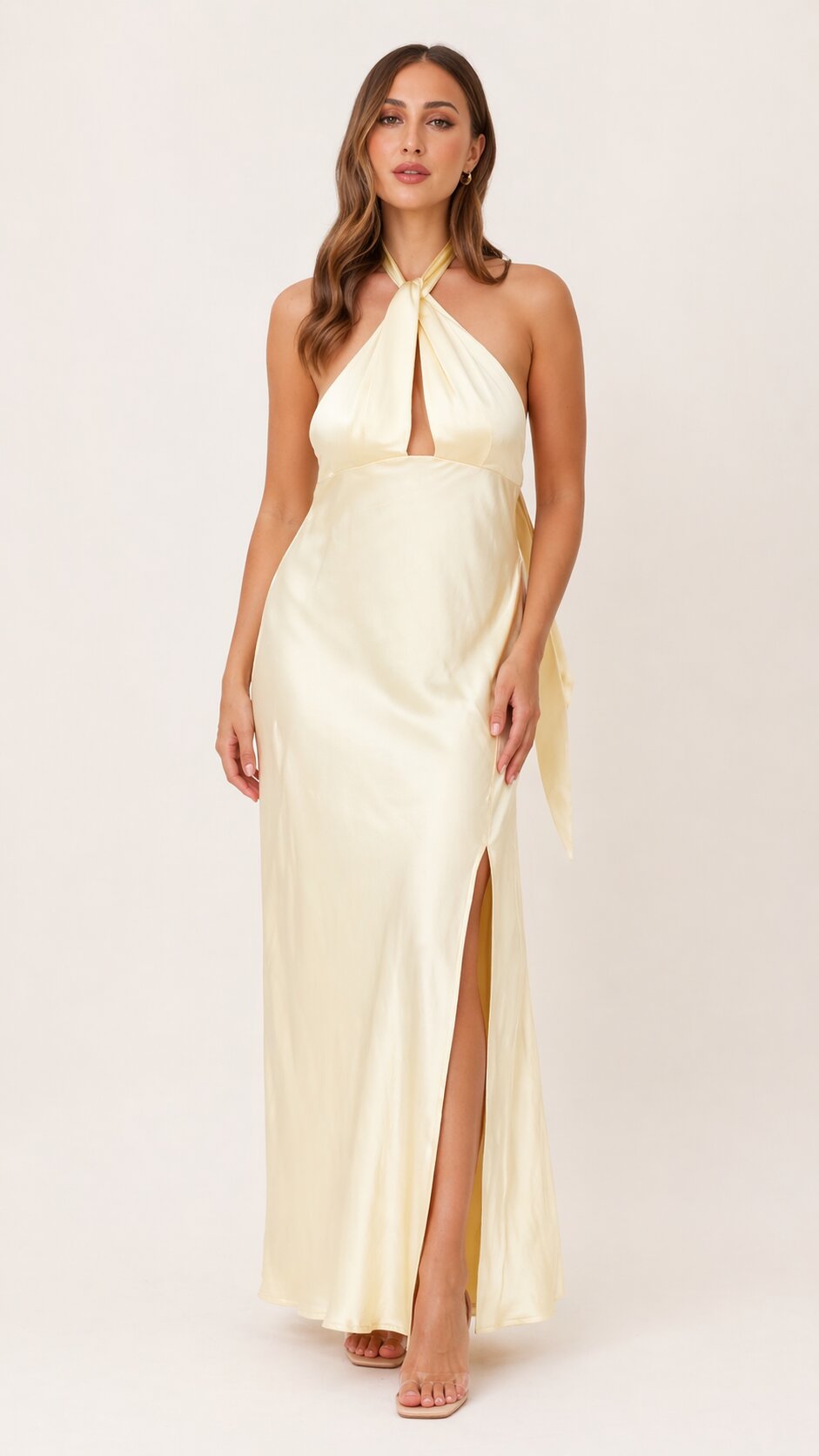 ALVIRA Halter Maxi Dress