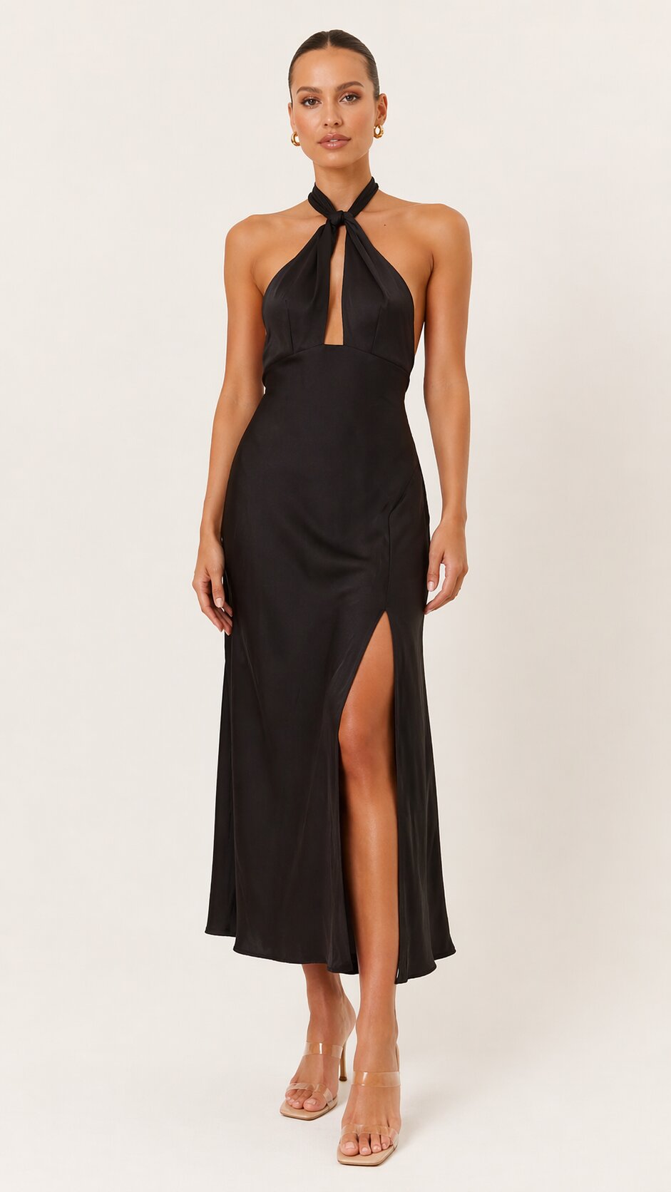 ALVIRA Halter Maxi Dress – Ellorini