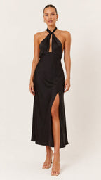 ALVIRA Halter Maxi Dress
