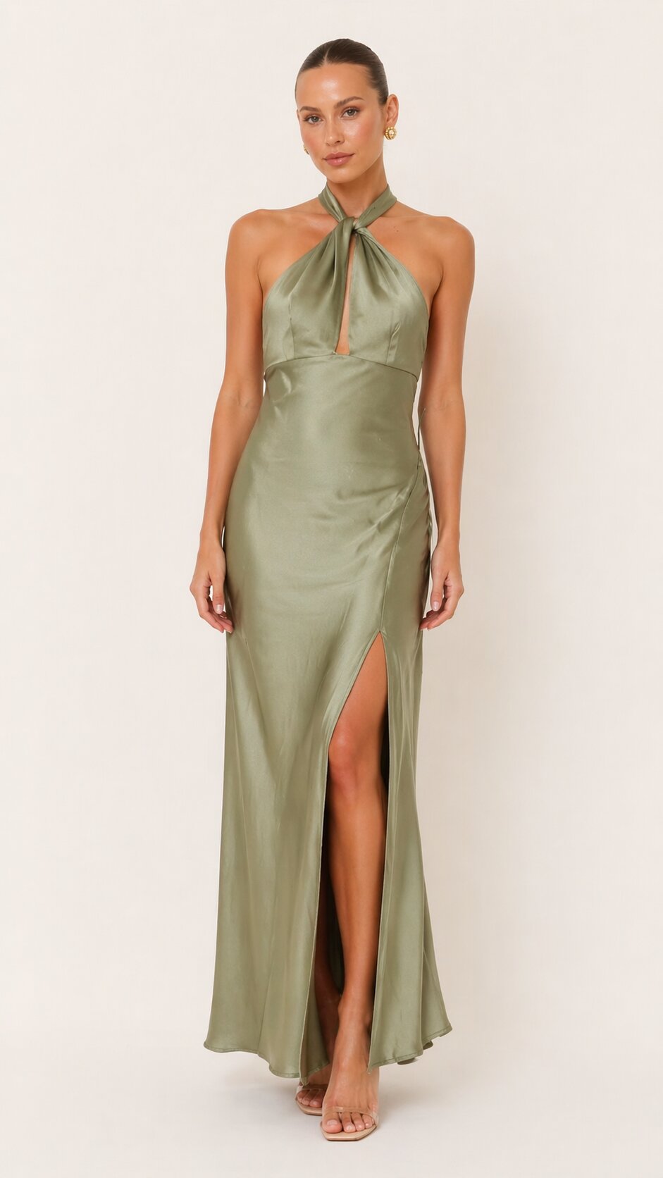 ALVIRA Halter Maxi Dress