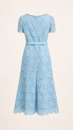 CELURA Embroidered Lace Dress