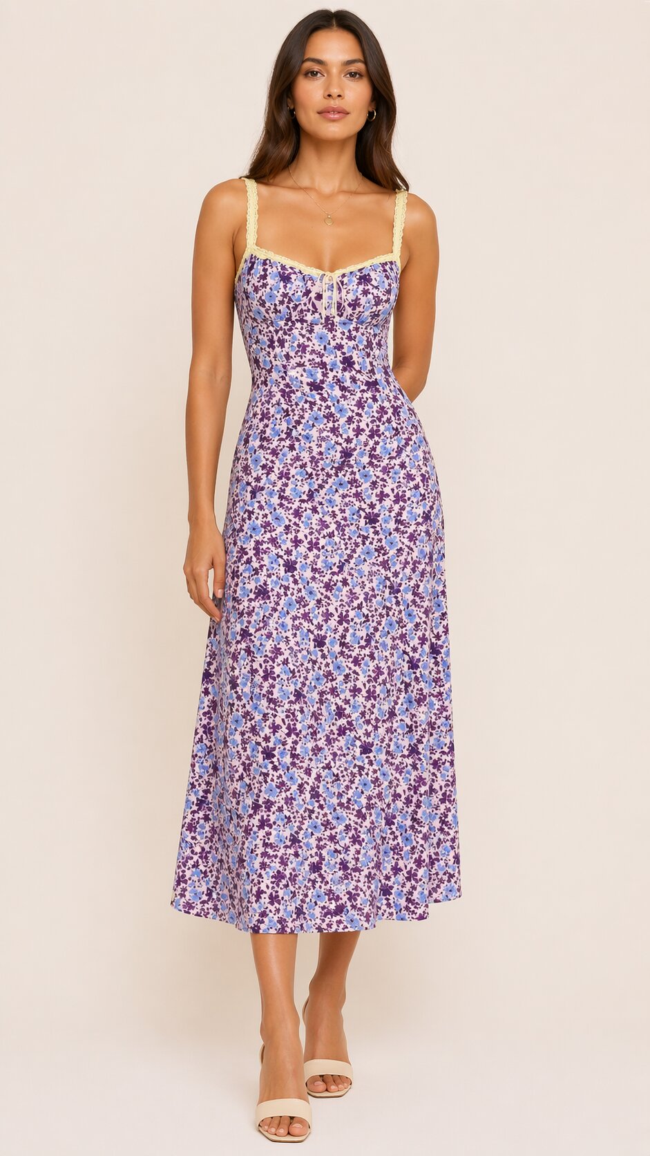 ELVIRA Floral Midi Dress