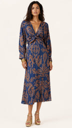 ELARA Long Sleeve Midi Dress