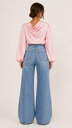 ELISE Draped Chiffon Shirt