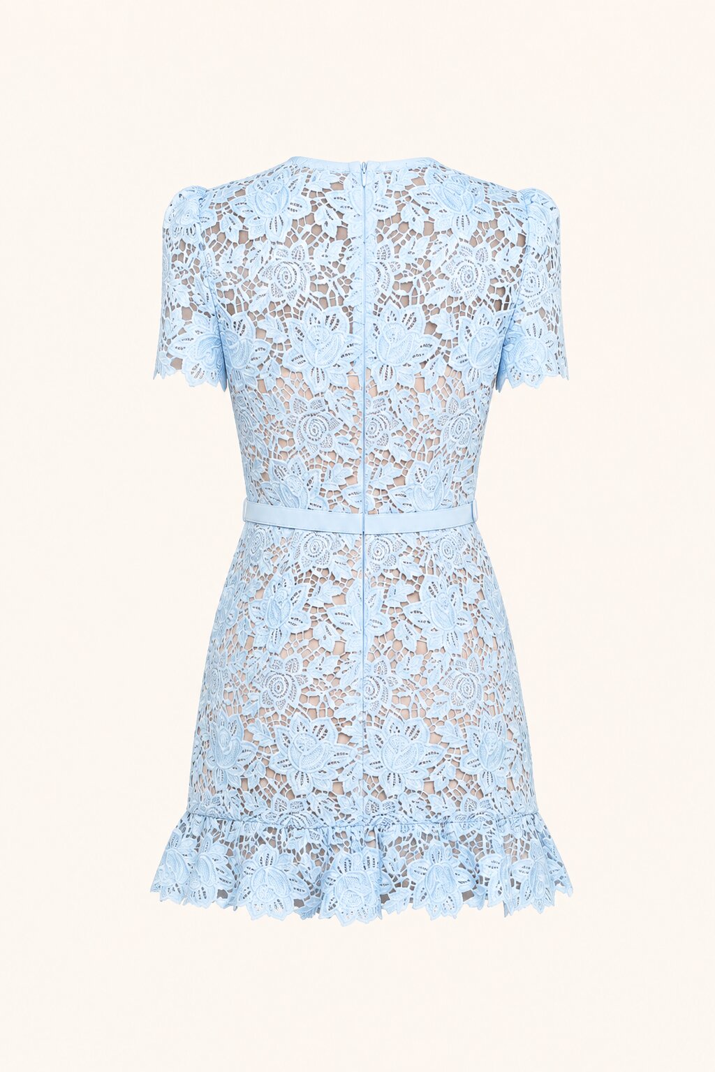 VIVIENNE Lace Embroidered Mini Dress
