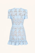 VIVIENNE Lace Embroidered Mini Dress