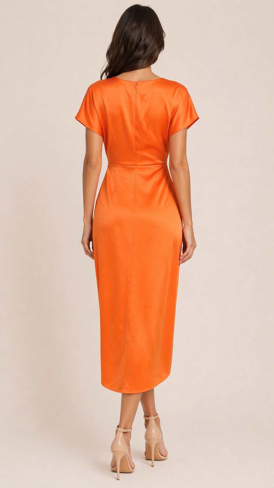 VARENA Draped Midi Dress