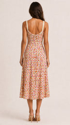 ELVIRA Floral Midi Dress