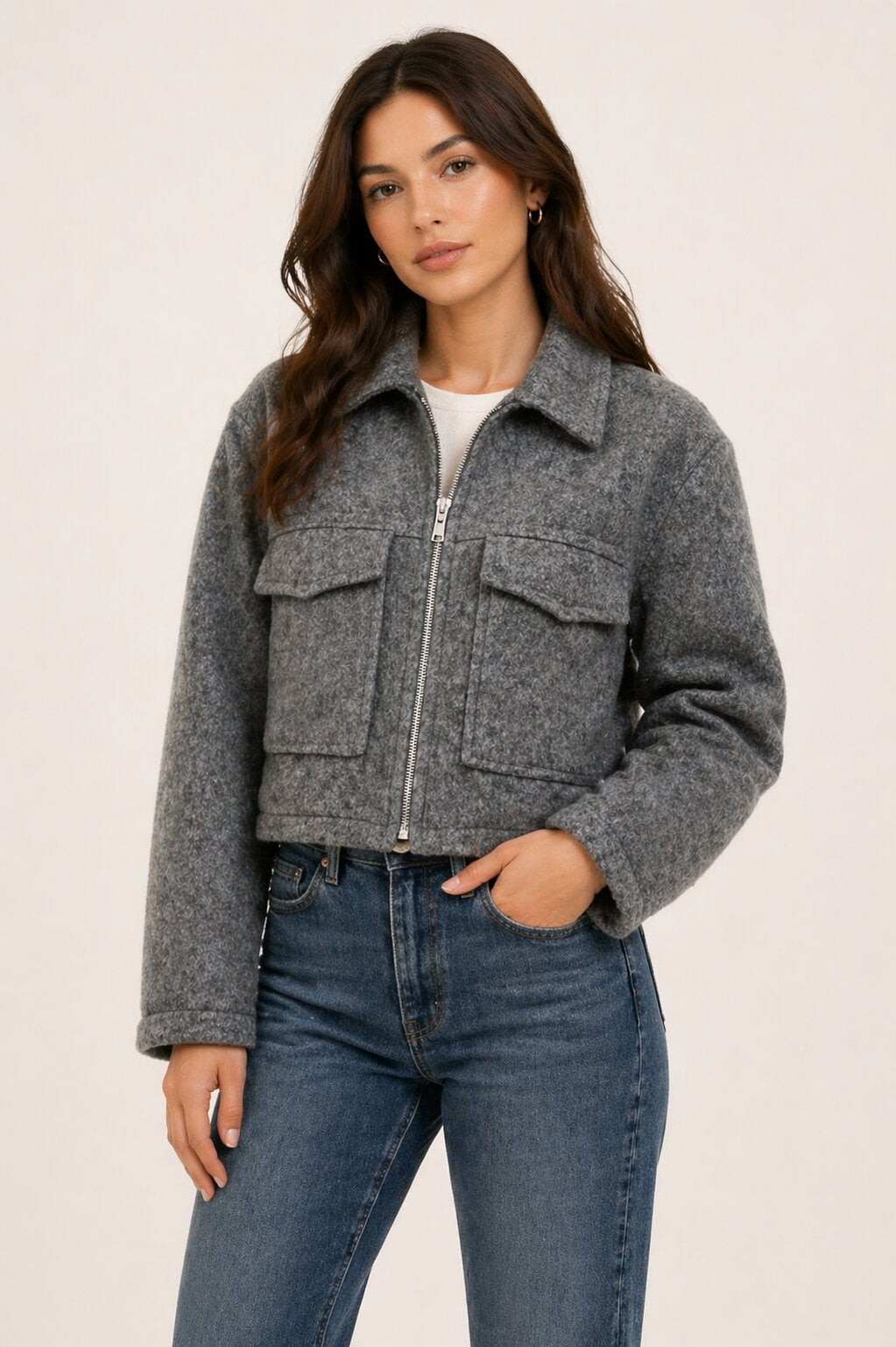 VALENZA Teddy Zip Jacket