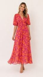 ISADORA Floral Midi Dress