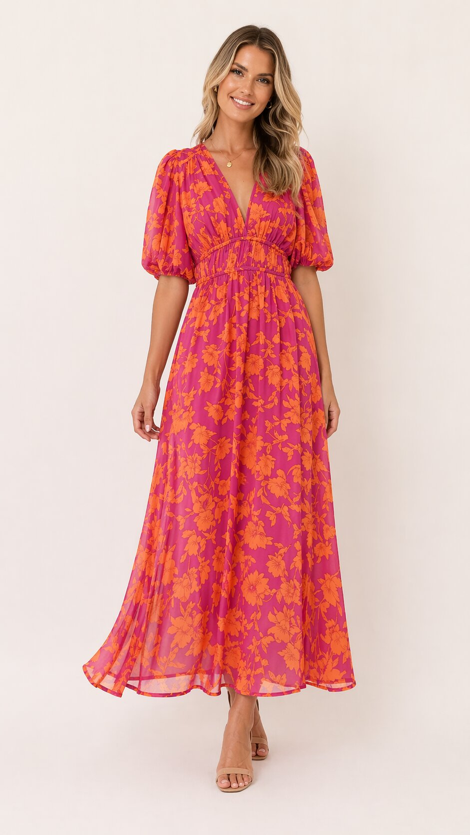 ISADORA Floral Midi Dress