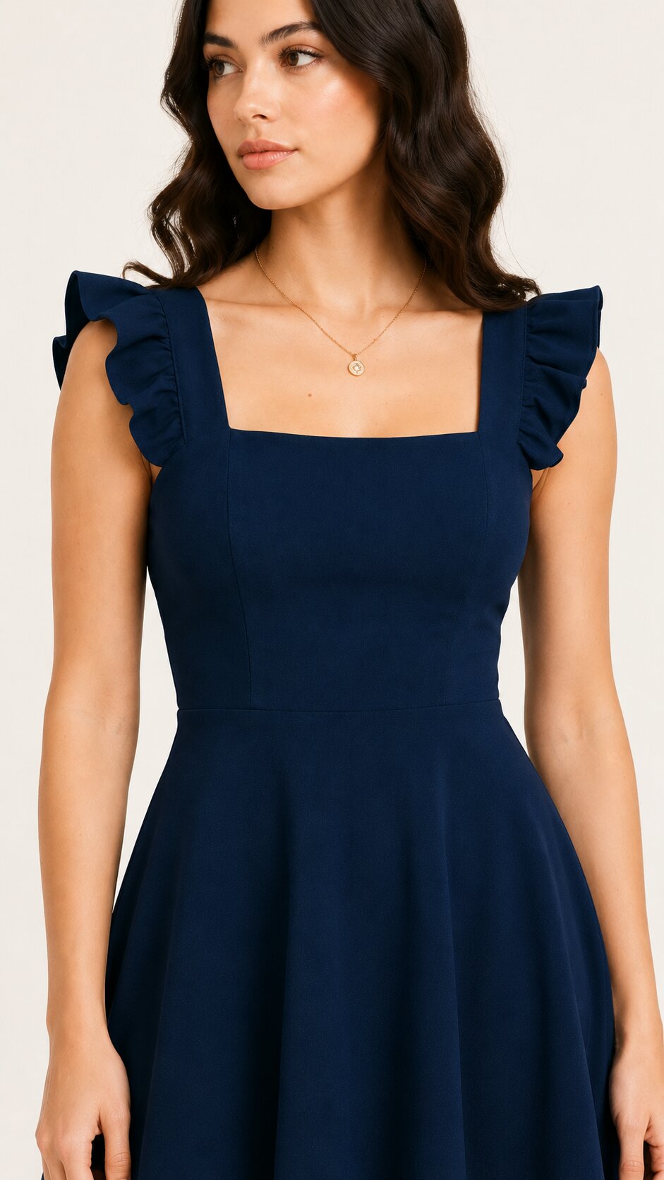 BELLA Ruffle Strap Mini Dress
