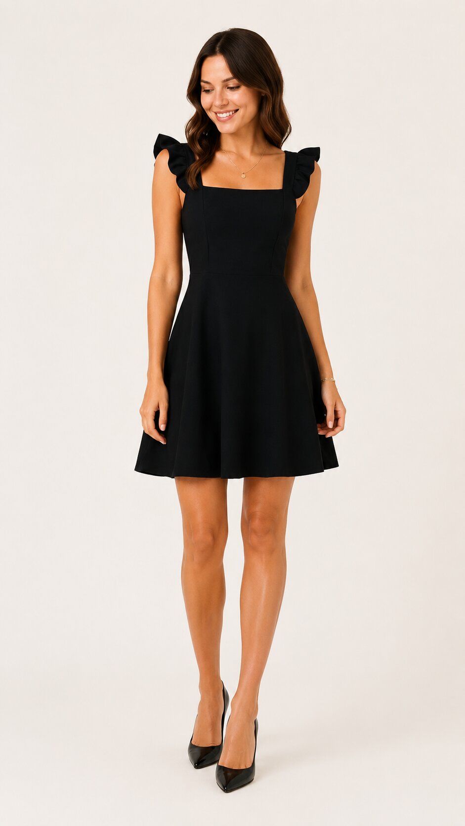 BELLA Ruffle Strap Mini Dress