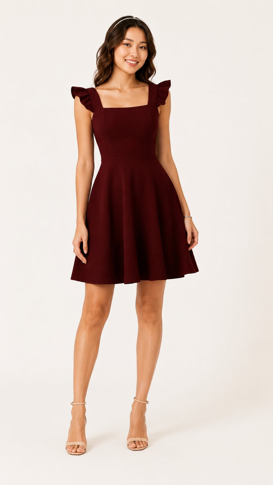 BELLA Ruffle Strap Mini Dress