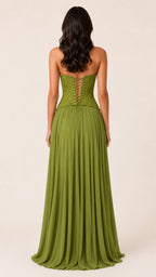 BRIGITTE Corset Maxi Dress