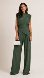 ELARA Draped Two-Piece Set