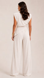 ELARA Draped Two-Piece Set