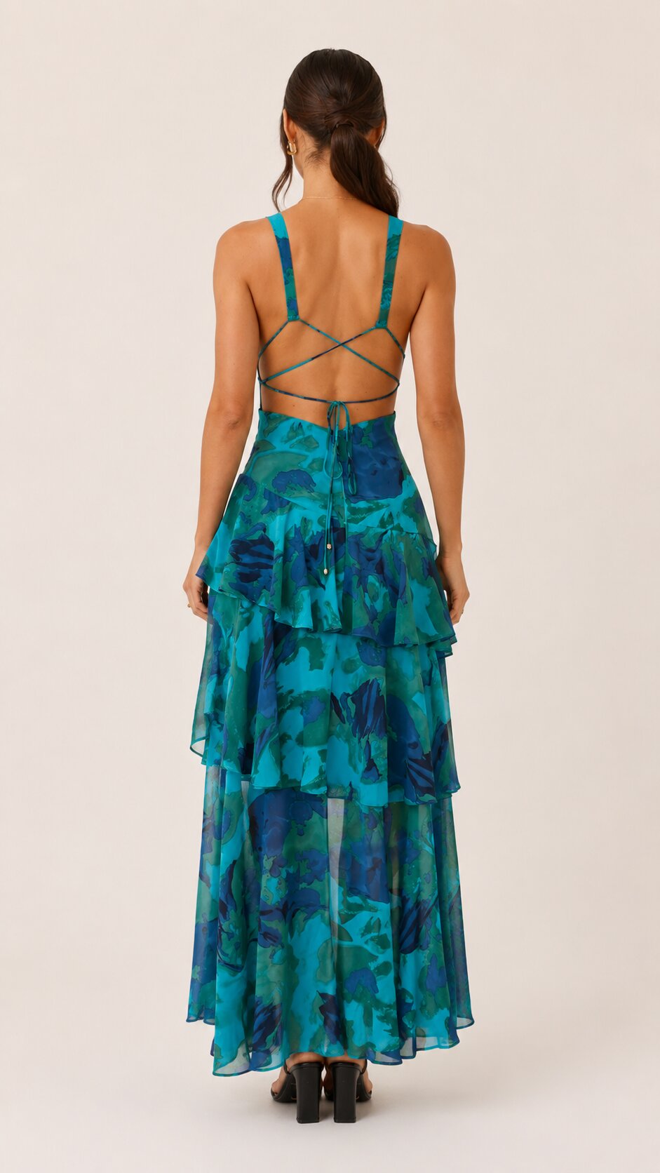ISABELLA | Women's Chic Tiered Maxi Wedding Guest Dress