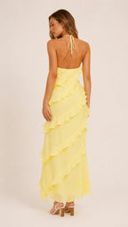 MIRELLE Tiered Ruffle Maxi Dress