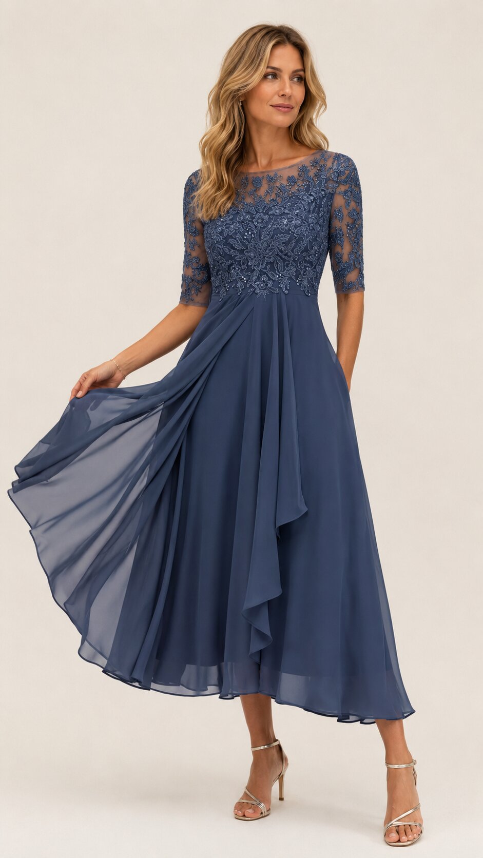 RHODA Lace Midi Dress