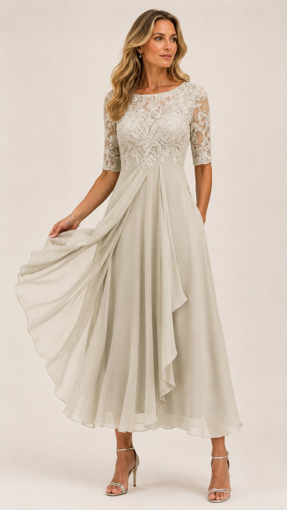 RHODA Lace Midi Dress