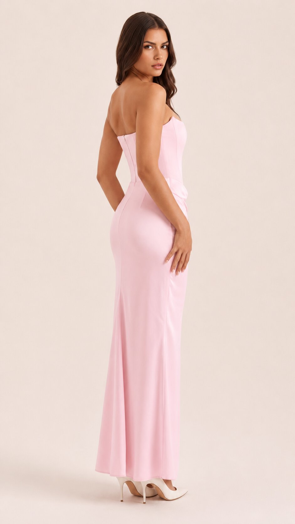 ROSALIE Sculpted Strapless Corset Maxi Dress