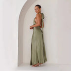 ALVIRA Halter Maxi Dress
