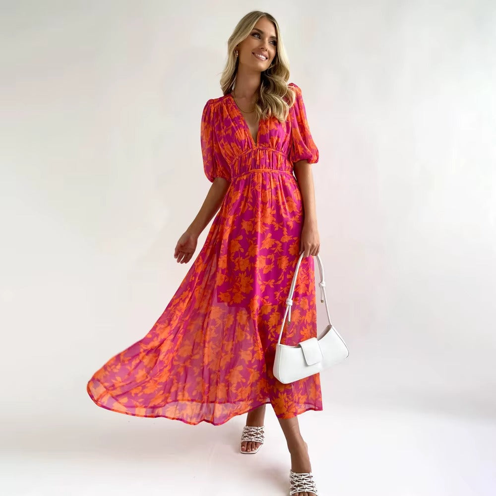ISADORA Floral Midi Dress