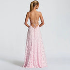 VALERIE Spaghetti Strap Evening Maxi Dress