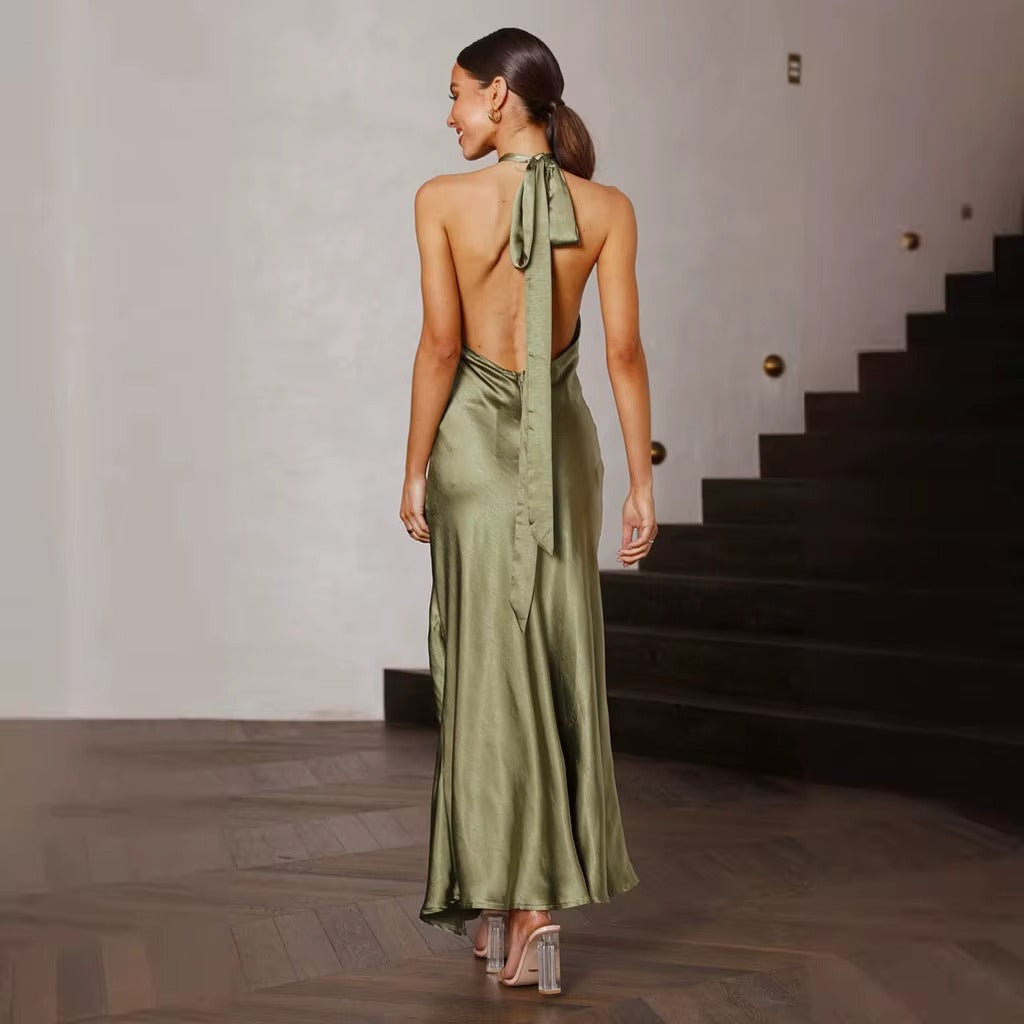 ALVIRA Halter Maxi Dress