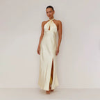 ALVIRA Halter Maxi Dress