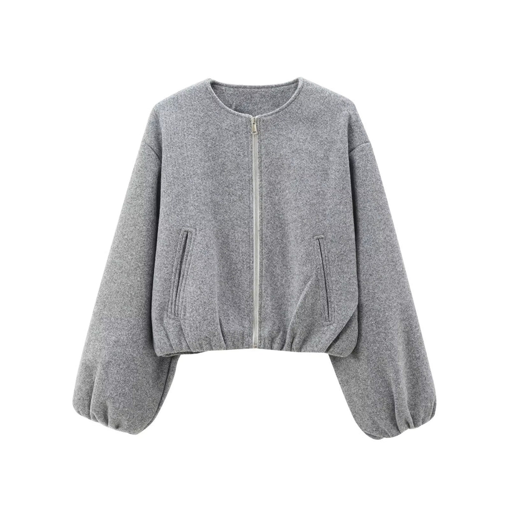 ELARA Fleece Bomber Jacket