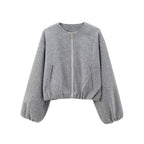 ELARA Fleece Bomber Jacket