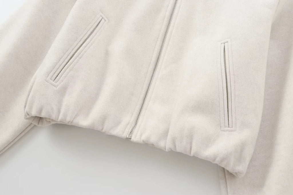 ELARA Fleece Bomber Jacket