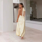 ALVIRA Halter Maxi Dress