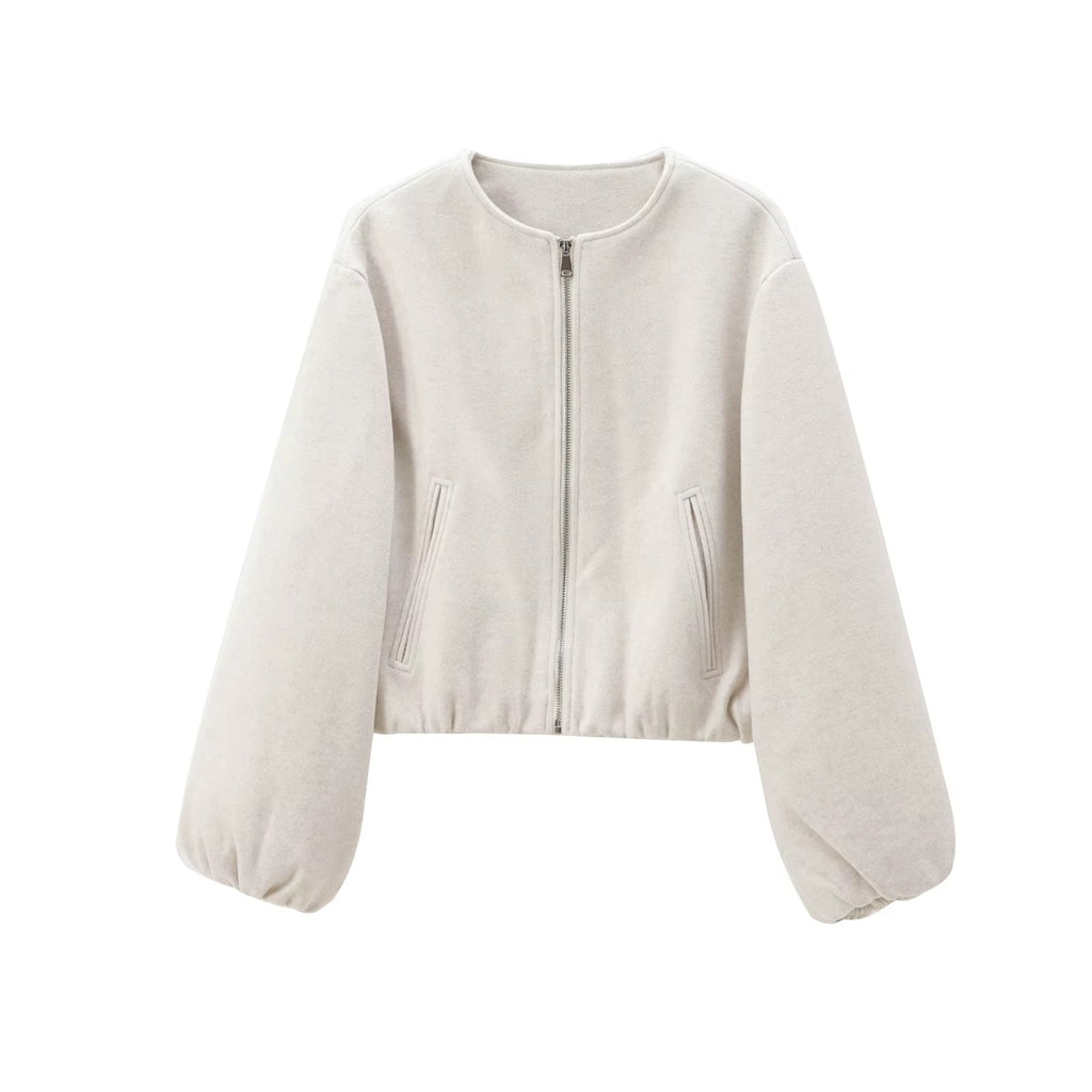 ELARA Fleece Bomber Jacket