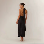 ALVIRA Halter Maxi Dress