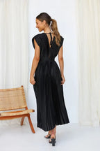 DELIA Pleated Midi Dress
