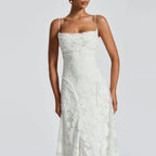 VALERIE Spaghetti Strap Evening Maxi Dress