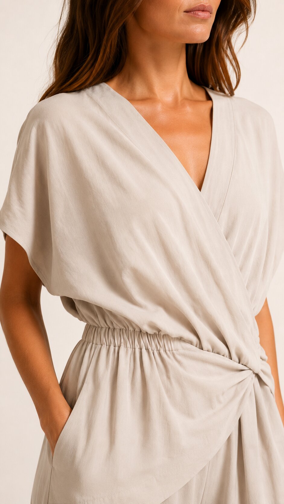 SERENA Wrap Front Two-Piece Set
