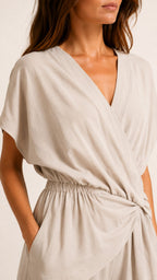 SERENA Wrap Front Two-Piece Set