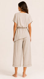 SERENA Wrap Front Two-Piece Set