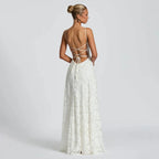 VALERIE Spaghetti Strap Evening Maxi Dress
