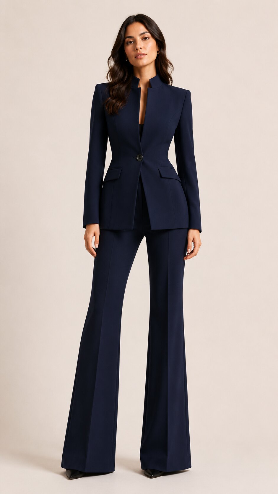 VALENZA Tailored Two-Piece Suit Set