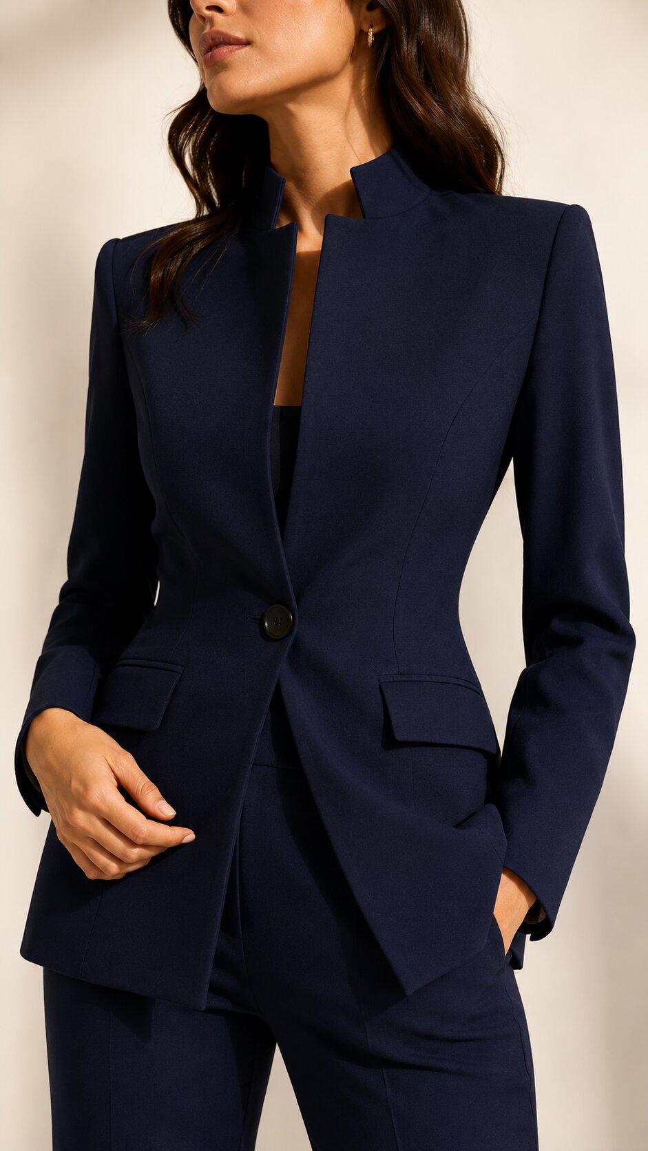 VALENZA Tailored Two-Piece Suit Set