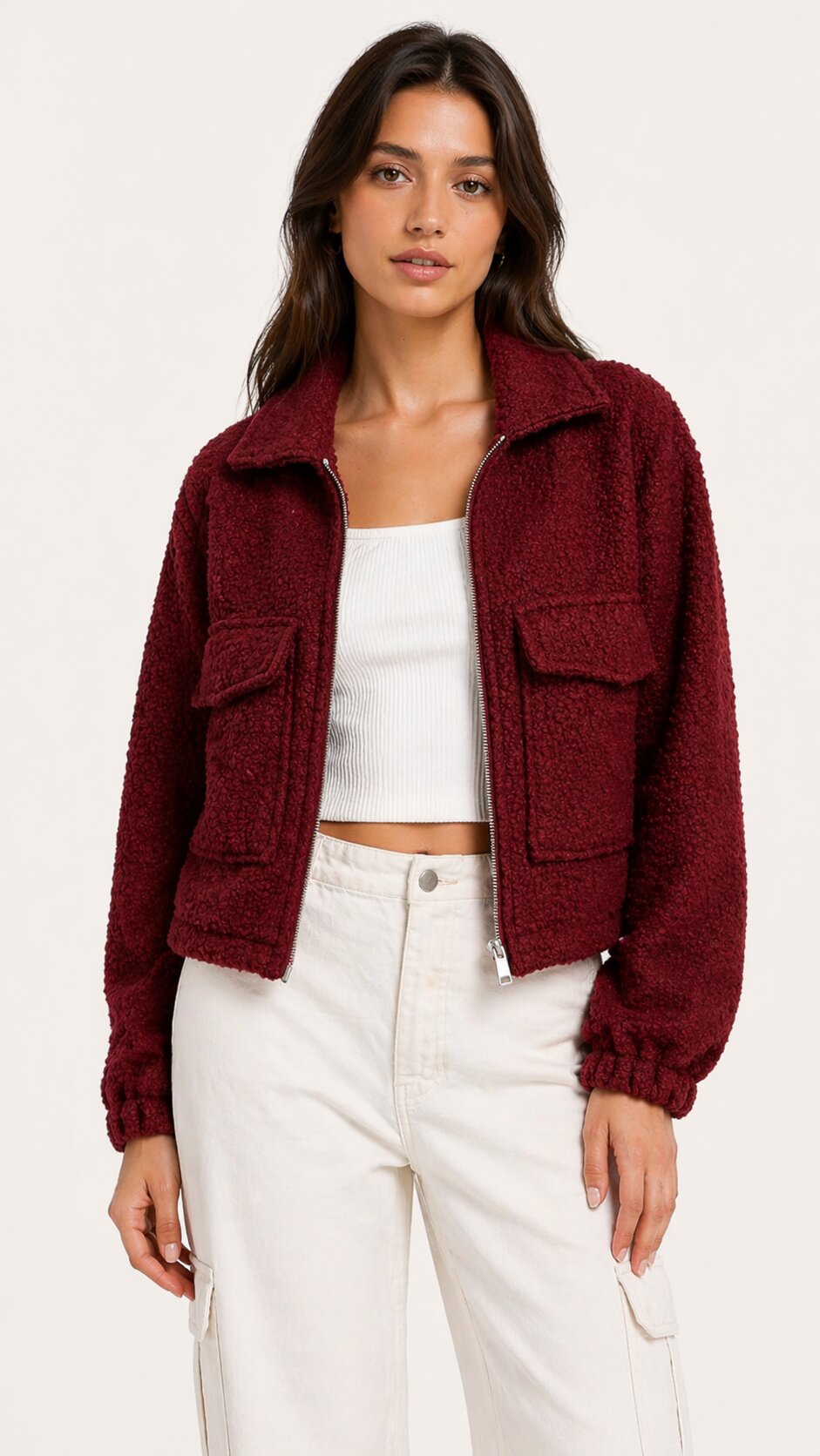 VALENZA Teddy Zip Jacket