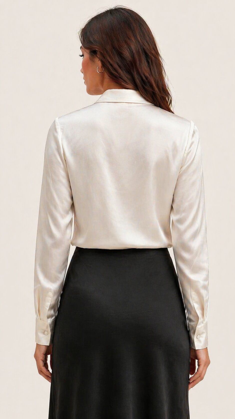 ROSALIA Satin Draped Shirt