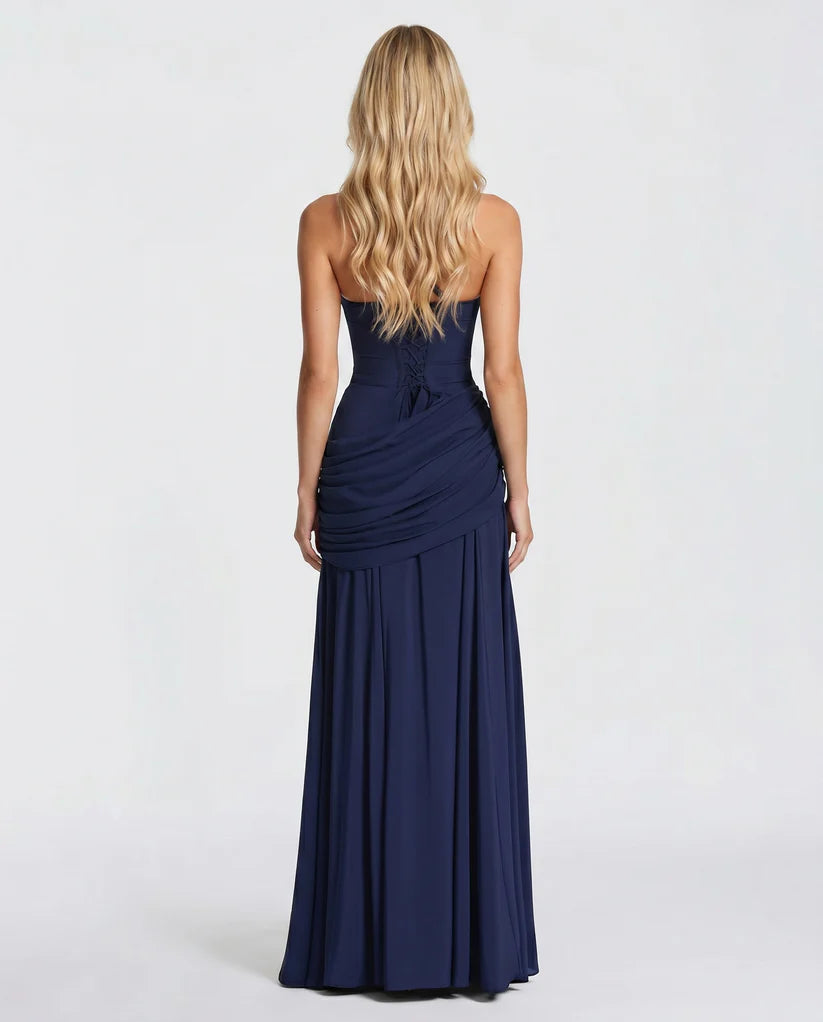 Charli Ruched Draped Maxi Dress