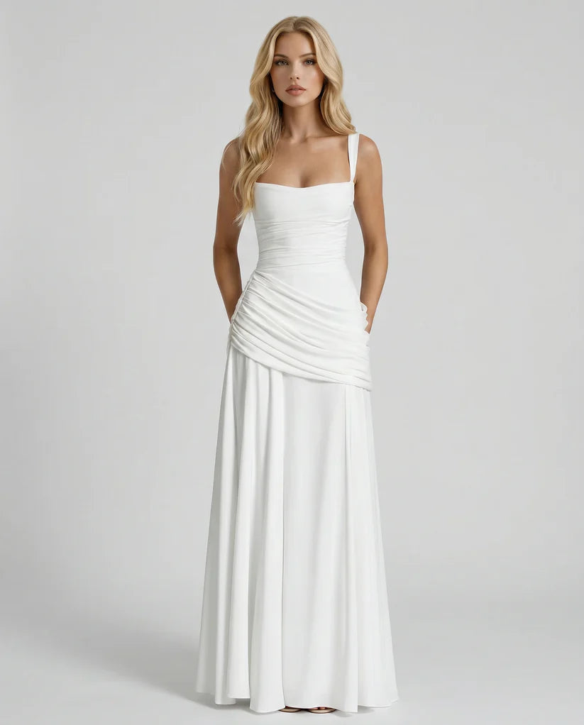 Charli Ruched Draped Maxi Dress