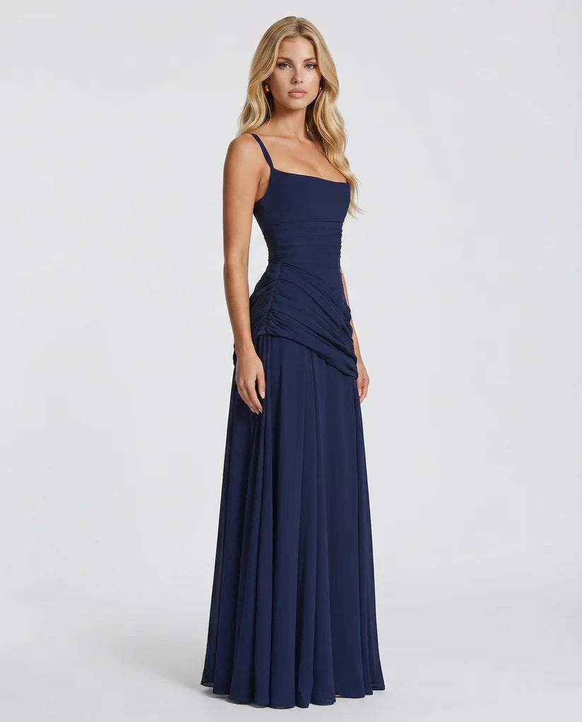 Charli Ruched Draped Maxi Dress